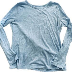 a.n.a Sky Blue Long Sleeve Tee